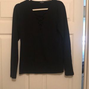 Black long sleeve express shirt